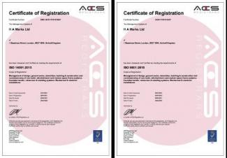 ISO Accreditations